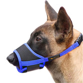 HEELE Dog Muzzle adjustable-snout-strap ensures a secure, slip-free fit during training.