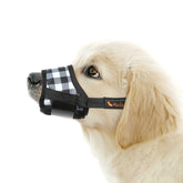 HEELE dog muzzle with adjustable strap for secure, anti slip fit