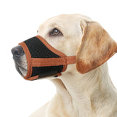 HEELE dog muzzle soft nylon breathable design offers all-day comfort.