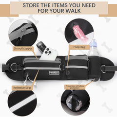 Heellpxi two-dogs-walk-setup-bungee-design provides comfortable control for active dogs.
