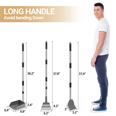 Heeyoo poop spade helps scoop in tight spots with less bending
