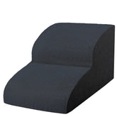 Heeyoo dog stairs with deeper wider steps improve small dogs' footing.
