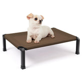 Heeyoo Elevated Dog Bed assembly shows tool-free setup for quick indoor or outdoor use.