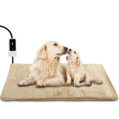 Heeyoo pet heating pad temperature control offers customizable warmth for pets.