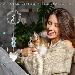HEGELDA crystal pendant sun catcher showcases light-catching elegance for bereavement gift moments.
