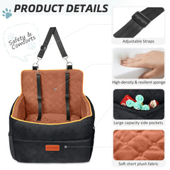 HEGGCOOE car seat with storage pockets keeps essentials organized.