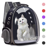 Henkelion space capsule bag front view offers a secure, wide-angle view for pets.
