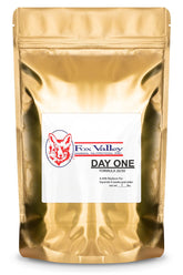Henry's Healthy Pet Foods Fox Valley Day-One powder being poured for squirrel feeding support.