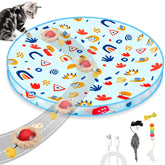 Henyopet interactive cat toy play mat 28 inches for engaging indoor enrichment.