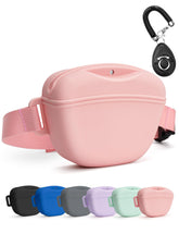 heouvo dog treat pouch magnetic closure closeup prevents spills