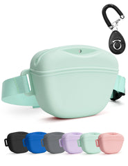 heouvo dog treat pouch with magnetic closure for spill-free training on walks