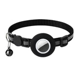 Hepplly Breakaway AirTag cat collar buckle closeup shows quick-release safety.