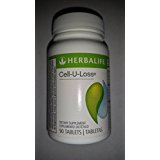 Herbalife Cell-u-loss bottle front highlights minerals for electrolyte balance.