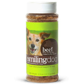 Herbsmith Kibble Seasoning beef bottle pour for flavorful kibble topping.
