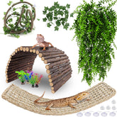 HERCOCCI bearded-dragon-hammock provides a cozy resting spot and enrichment for bearded dragons.