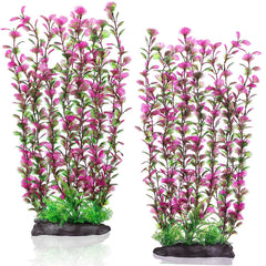 HERCOCCI aquarium silk plant front view adds natural color with low-maintenance setup.