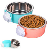 HERCOCCI dog crate bowl with stainless steel inner bowl for safe feeding