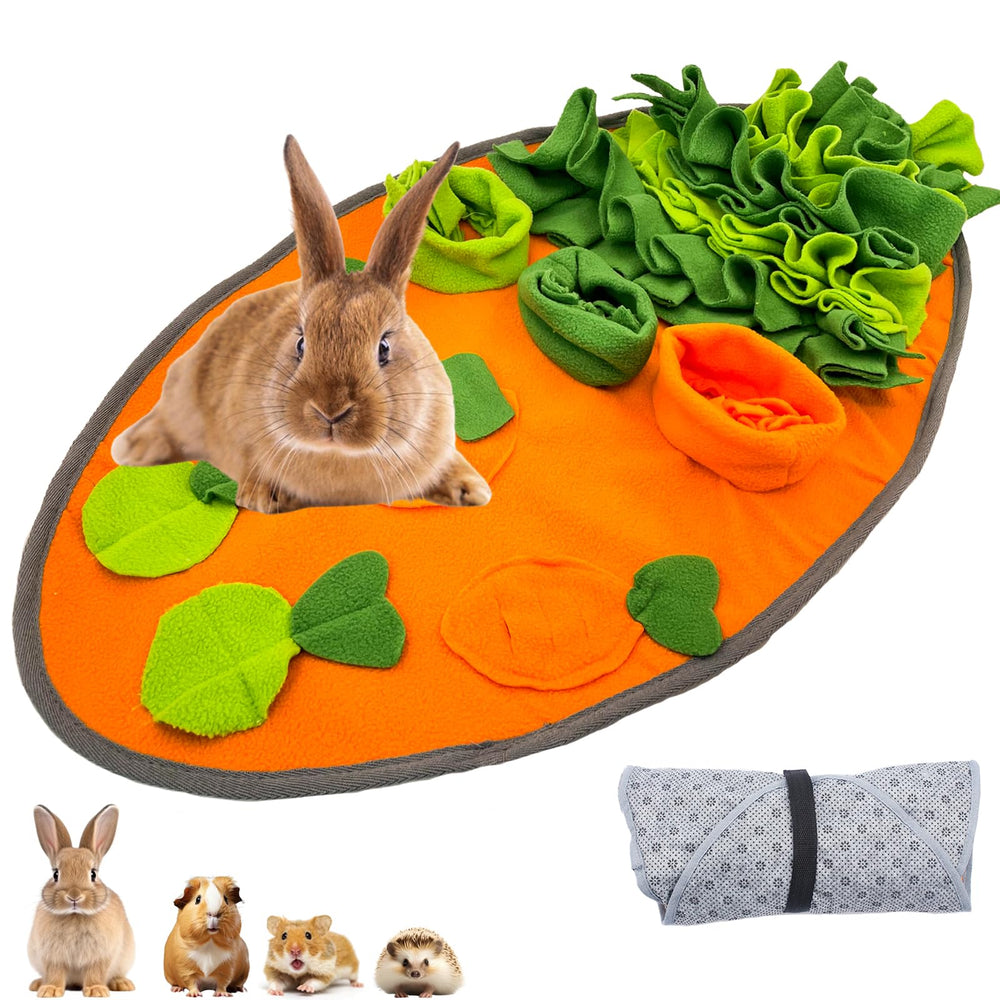 hercocci rabbit-foraging-mat-30x16 shows enrichment for natural sniffing and play