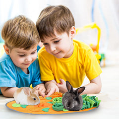 hercocci-rabbit-foraging-mat-washable-30x16 offers machine-washable convenience