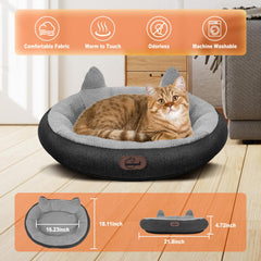 Herehomi heated cat bed timer display enables custom warmth sessions