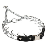 Herm Sprenger 3mm prong collar with quick-release buckle for easy, tangle-free walks.