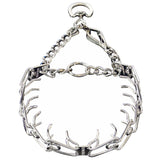 Herm Sprenger chrome-plated training collar with quick-release snap for easy training sessions.
