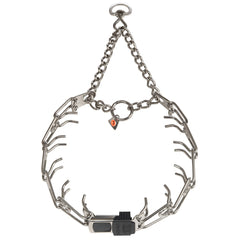 Herm Sprenger ClicLock buckle collar close-up showing quick-release convenience for training.