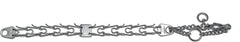 Herm Sprenger interlocking links with blunt prongs provide reliable collar adjustability.
