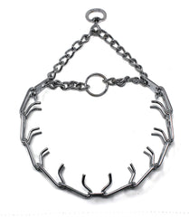 Herm Sprenger prong collar chrome-plated detail highlighting durability for trusted training