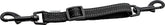 Herm Sprenger prong collar safety clip in black with reflective stripes for safe walks.