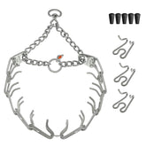 Herm Sprenger stainless steel dog collar with swivel D-Ring for flexible leash control.