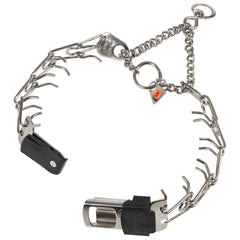 Herm Sprenger swivel-ring-360-degree rotates freely reducing leash tangles during training.