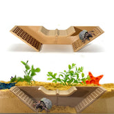 Hermit Crab Underground Tunnel Cave shows easy-to-assemble tank accessory for enrichment