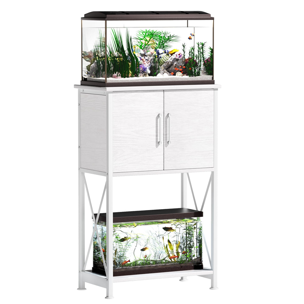 Herture fish tank stand top view with sturdy surface for 5-10 gallon tanks