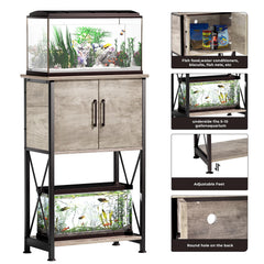 Herture grey stand side profile highlighting sleek modern design