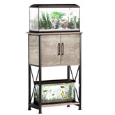 Herture stand top-view showing 5-10 gallon tank compatibility for flexible layouts
