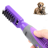 Hertzko dematting comb with ergonomic grip eases long grooming sessions