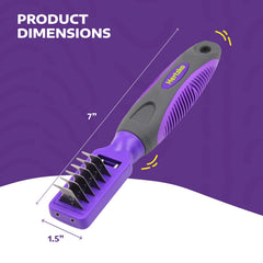 Hertzko dematting comb removes matted fur on dogs cats and rabbits