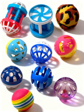 HEUHAI 10-pack cat toy balls packshot — colorful, inviting playful exploration
