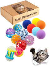 HEUHAI 15-piece cat toy set packaging for interactive play and enrichment.