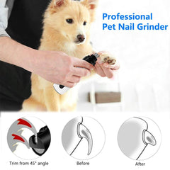 Heusom Silent Groom Pro ergonomic handle for at-home pet nail care