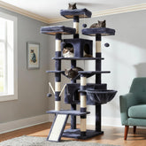 Hey-brother cat tree 71-inch tall for elevated cat naps