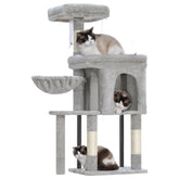 Hey-brother Cat Tree Tower top platform provides a high perch for room observation.