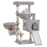 Hey-brother MPJ006SW cat tree top platform for elevated lounging and observation