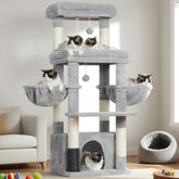 Hey-brother cat tree tower extralarge platform for lounging