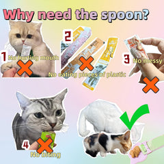 Hey Jumi cat-strip-feeder beige-green dispense action highlights mess-free treat dispensing.