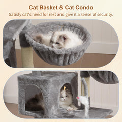 Heybly HCT004SW top perch spacious padded platform for naps and observation