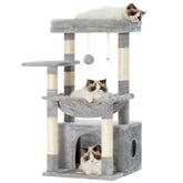 Heybly Cat Tree—large platform for comfy resting and playful lounging.