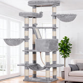 Heybly Cat Tree top perch view for curious cats, inviting secure observation.
