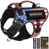 HEYCAHVA service dog vest front view with durable full-metal buckles for training